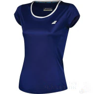 Babolat Core Flag Club Tee Dames Navy Blauw